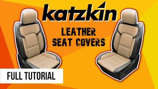 How to Install Seat Covers In a Car  Katzkin Leather [upl. by Phox]