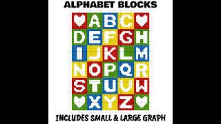 Alphabet Blocks C2C amp Tapestry Crochet Pattern amp Chart by Magic Yarn Pixels [upl. by Eblehs]