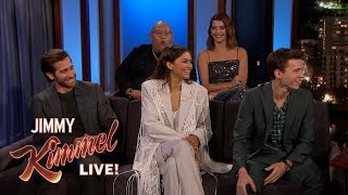 SpiderMan Cast on Spoilers amp Avengers Endgame [upl. by Petes267]