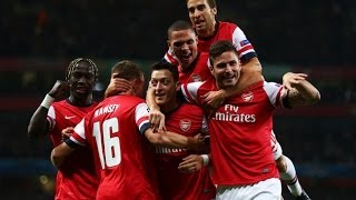 Top 10 Arsenal Goals 201314  HD [upl. by Halilahk]