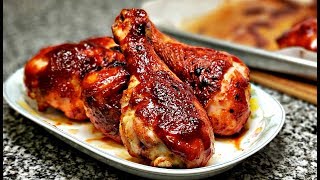 Easy Oven Baked BBQ Chicken  Barbecue Sauce Recipe  Baked Chicken Recipe [upl. by Jamila622]