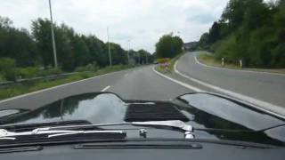 Jaguar EType 42 1963 Cabrio  Weber Triple  amazing sound  going German Autobahn [upl. by Jacqui]