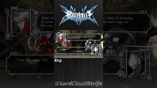 Blazblue  Hakumen I am the White Void English amp Japanese Dub shorts [upl. by Madda]