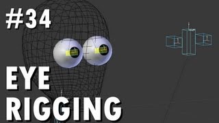 Blender 26 Tutorial 34  Eye Rigging [upl. by Aihsatsan]