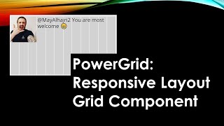 PowerGrid  Responsive Grid Layout Canvas Component [upl. by Froh]