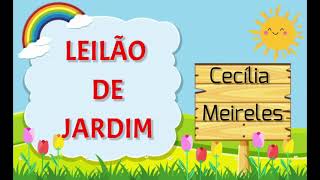 Poema Leilão de Jardim  Cecília Meireles [upl. by Adneral]