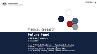 Medical Research Future Fund MRFF Research Administration Officer Webinar 28 August 2023 [upl. by Theda]