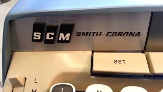 Smith Corona Manual made into Electric Typewriter by SCM Proven Bulletproof Portable [upl. by Tnahsin]