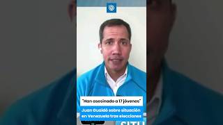 Juan Guaidó sobre situación en Venezuela tras elecciones [upl. by Akimet403]