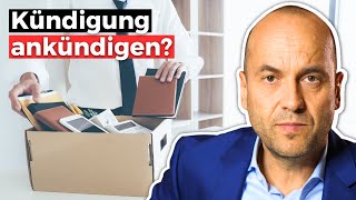 Eigenkündigung  Vorher mit dem Chef sprechen [upl. by Irodim]