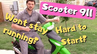 50cc scooter carburetor issues solved [upl. by Wolgast81]