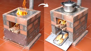 Multifunction oven  Multifunction wood stove saves firewood [upl. by Adnoved]