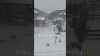 Heavy Snowfall  Snow Storm Warning  Stay Safe and Warm  Colorado snow snowfall shorts freeze [upl. by Assirahs]