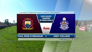 Premier Interschools Rugby  Paul Roos vs Grey College  Highlights [upl. by Peti740]