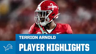 Terrion Arnold Highlights  2024 NFL Draft [upl. by Nho]