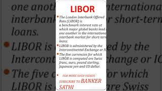 LIBOR LIBOR Rateshortsbankersathi [upl. by Getraer35]