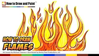 How to Draw Flames  Graffiti Fire Drawing Lesson  Art for Kids MAT [upl. by Aihsyla]