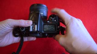 How to change Aperture  Fstop on Nikon D7200 [upl. by Orhtej212]