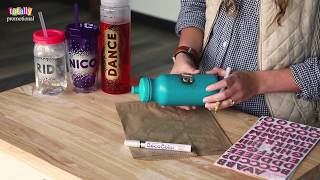 Personalized Water Bottles  Easy DIY [upl. by Neill]