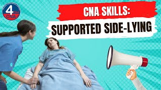 Change Position to Supported Side Lying CNA Skill Prometric [upl. by Dong43]