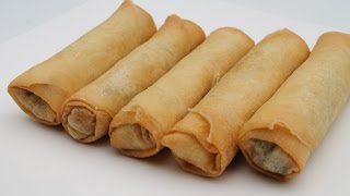 How to make Chinese Crispy Spring Rolls  春卷  Morgane Recipes [upl. by Aubrey]