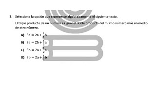 Pregunta 3 Matemáticas Guía EXACER COLBACH 2024 [upl. by Cohberg]