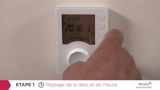 Comment régler la date et lheure de votre thermostat [upl. by Affay]