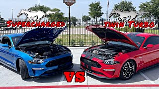 Supercharged vs Twin Turbo Mustang GT Which is more fun [upl. by Ken966]