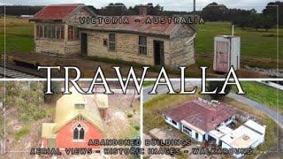 Aerial view  Historic images  Walkaround  Trawalla Victoria Australia [upl. by Nnylrats297]