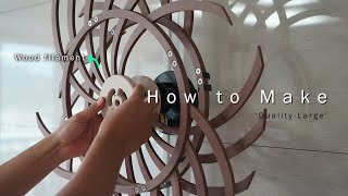 Making DIY Wall Art Craft with 3D Printer DualityL Kinetic Art [upl. by Yditsahc]