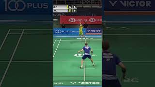 How Lee Chong Wei keeps Axelsen struggling shorts badminton leechongwei viktoraxelsen [upl. by Bondie258]