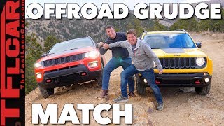 Jeep Compass vs Renegade OffRoad Mashup Review and Drag Race [upl. by Enirahtac]