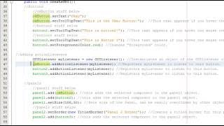 Java GUI Basics JFrame JButton JPanels ActionListeners in Netbeans Tutorial [upl. by Adnoyek551]