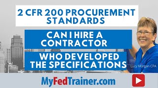 2 CFR 200 Procurement Standards Noncompetitive Practices in CFR 200 [upl. by Graham]