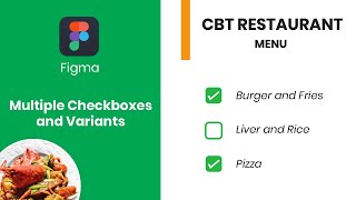 How to create animated multiple checkbox in Figma  Figma Interactive Components with Variants [upl. by Nosidam]