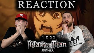 Attack on Titan 4x22 REACTION quotThawquot [upl. by Honeyman]