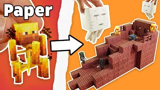 I Made The NETHER Fortress With Magnetic Minecraft Blocks [upl. by Prudy]