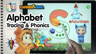 Make ABC Writing amp Phonics Fun with Dave and Ava Captioned [upl. by Nirb]