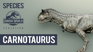 Carnotaurus  SPECIES PROFILE  Jurassic World Evolution [upl. by Karolyn221]