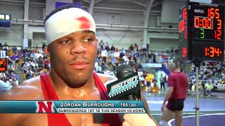 B1G Wrestling Rewind 165 LBs  Jordan Burroughs Nebraska vs Andrew Howe Wisconsin  Midlands [upl. by Nomma30]