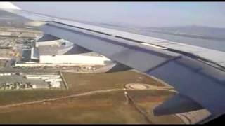 Landing In Athens Greece Olympic airlines A340 [upl. by Epner966]