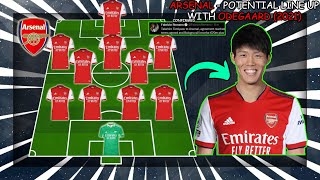 ARSENAL  Potential Line Up With Takehiro Tomiyasu 2021 [upl. by Gilliam184]