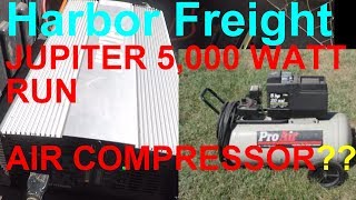 Will the Harbor Freight Jupiter inverter RUN Air Compressor 63428 [upl. by Eidorb]