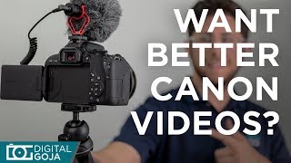 Get Better Video by Changing these 5 Settings  Canon Cameras [upl. by Anelrahs]