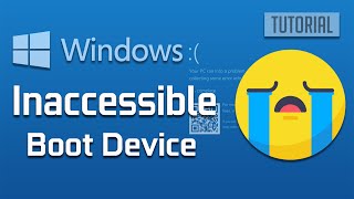 Inaccessible Boot Device Blue Screen Error in Windows 10 Unable to Boot Fix 2024 [upl. by Luise]