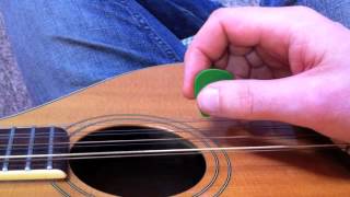 Bouzouki Lesson  Picking for Reels [upl. by Ahsikam]