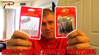 How to Rig Pautzke Fire Minnows for Fishing [upl. by Bruckner]