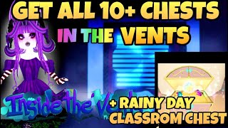 HOW TO GET ALL 10 CHESTS IN THE VENT MAZE rainy day chest at New Royale High School Campus 3 [upl. by Armil]