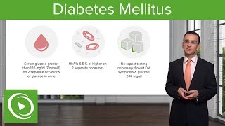 Diabetes Mellitus and Type 2 Diabetes Diagnosis amp Management – Family Medicine  Lecturio [upl. by Nuzzi]