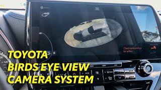 How to use the birds eye view camera system on my Toyota [upl. by Notsua539]